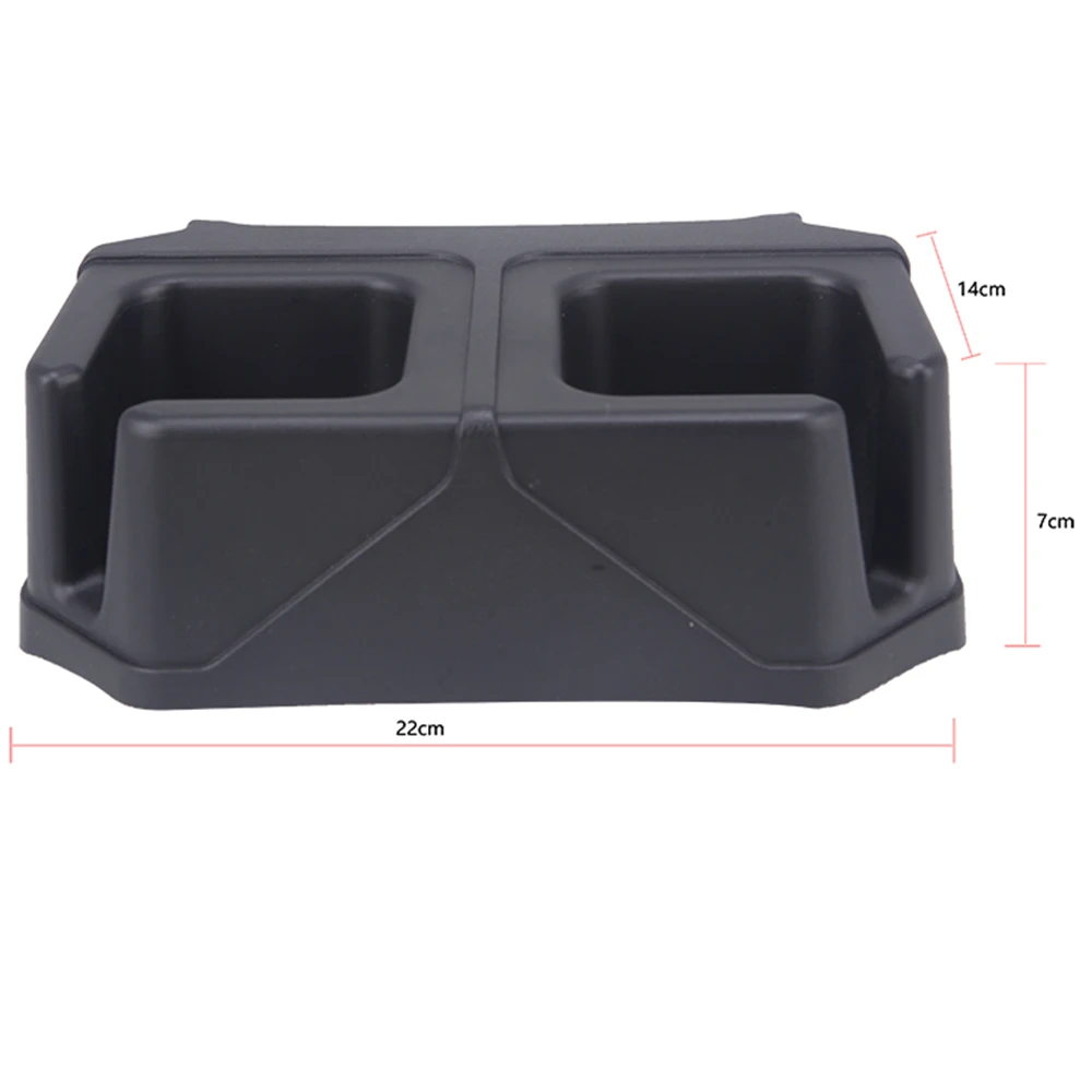 Car Rear Drink Cup Holder Drinks Water Storage Box Organizer Tray for Ford Bronco 2021-2024 Stowing Tidying Interior Accessories