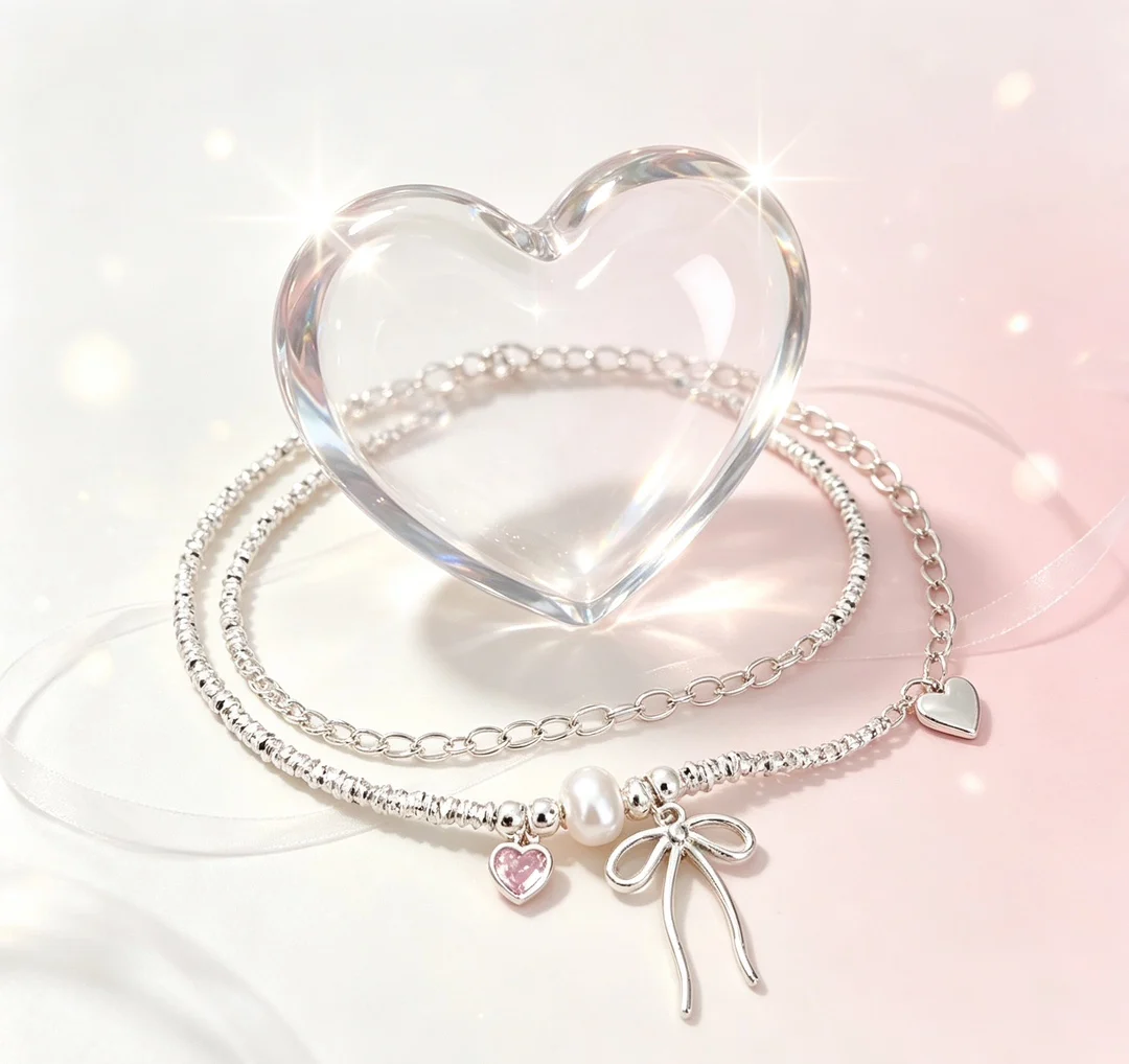 Pixiu Feng Shui Chinese Style Bow Broken Silver Bracelet Hand String Women's Gentle Niche All-Match Women's Lucky Wealth Tibetan