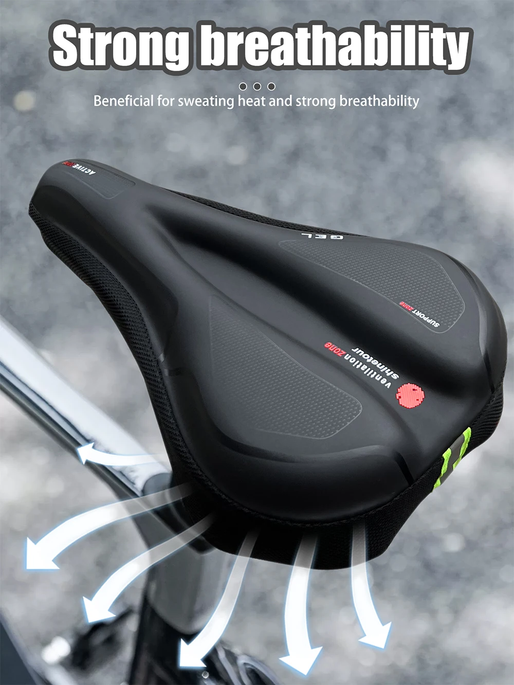 Wasserdicht Rennrad Sattel Kissen Komfortable MTB Fahrrad Sitzbezug Atmungsaktive Mountainbike Radfahren Sitzbezug – Detail 1