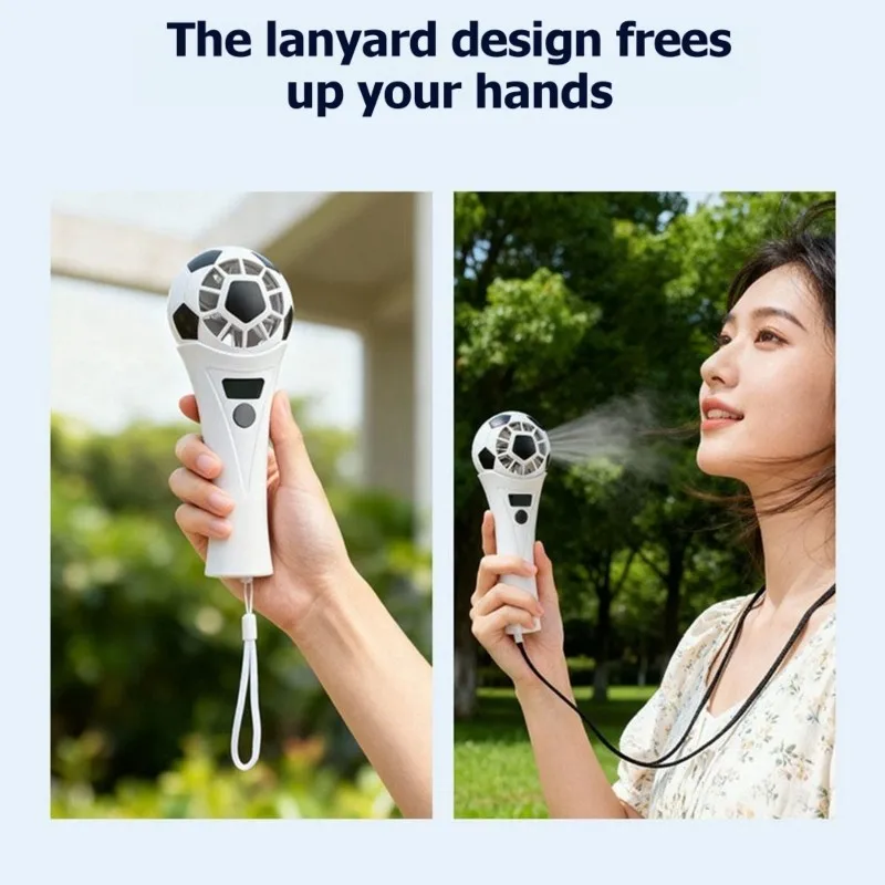 

KEOL-High-Speed Cooling Football Cup Fan Mini Portable USB Fan-Soccer Fan For Outdoor Handheld Neck Fan 2026