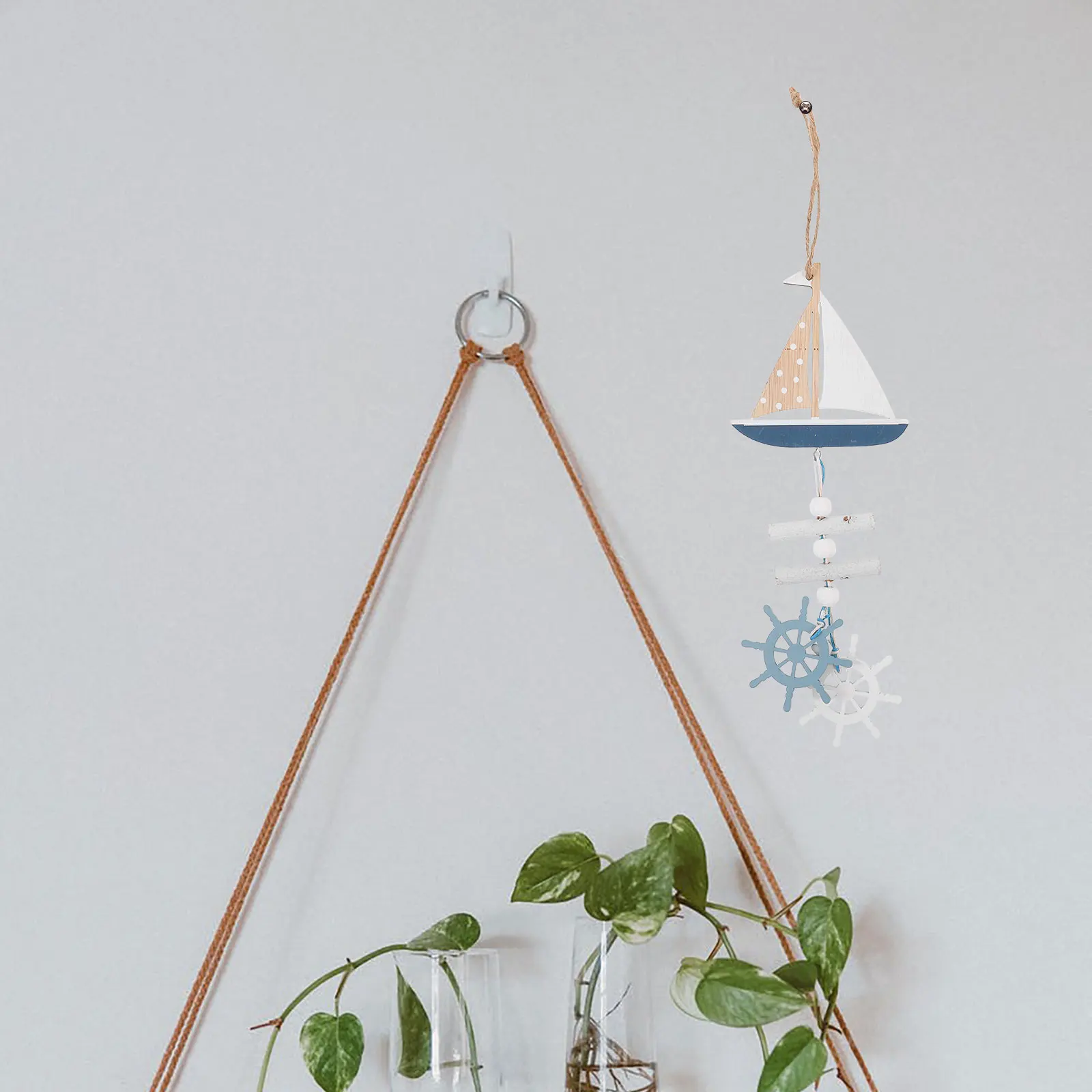 

Nautical Art Coastal Pendant Wooden Hanging Decoration For Home Office Bathroom 3D Wall Ornament Marine Style Sea Decorative