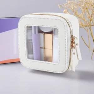 

Прозрачная косметичка из искусственной кожи, косметический органайзер, водонепроницаемый дорожный чехол для туалетных принадлежностей, высококачественная портативная сумка для хранения для женщин