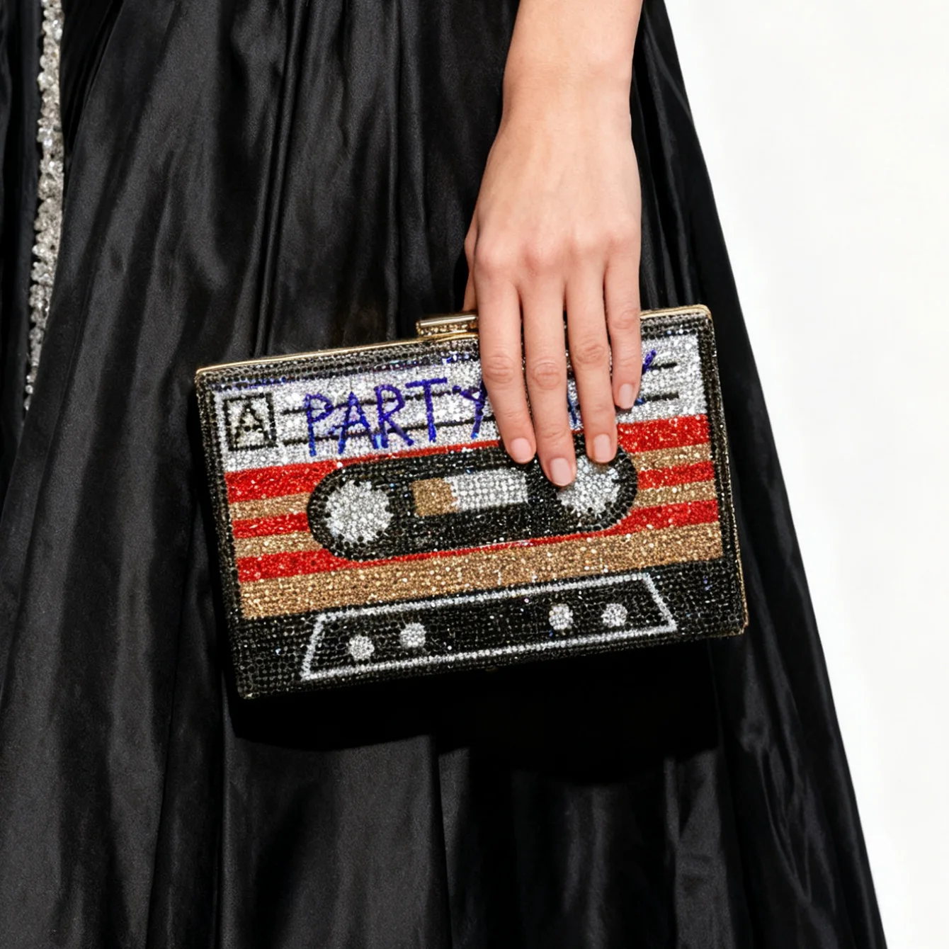 

Retro style diamond-encrusted European and American dinner bag full of diamonds clutch bag party women's bag dress tape