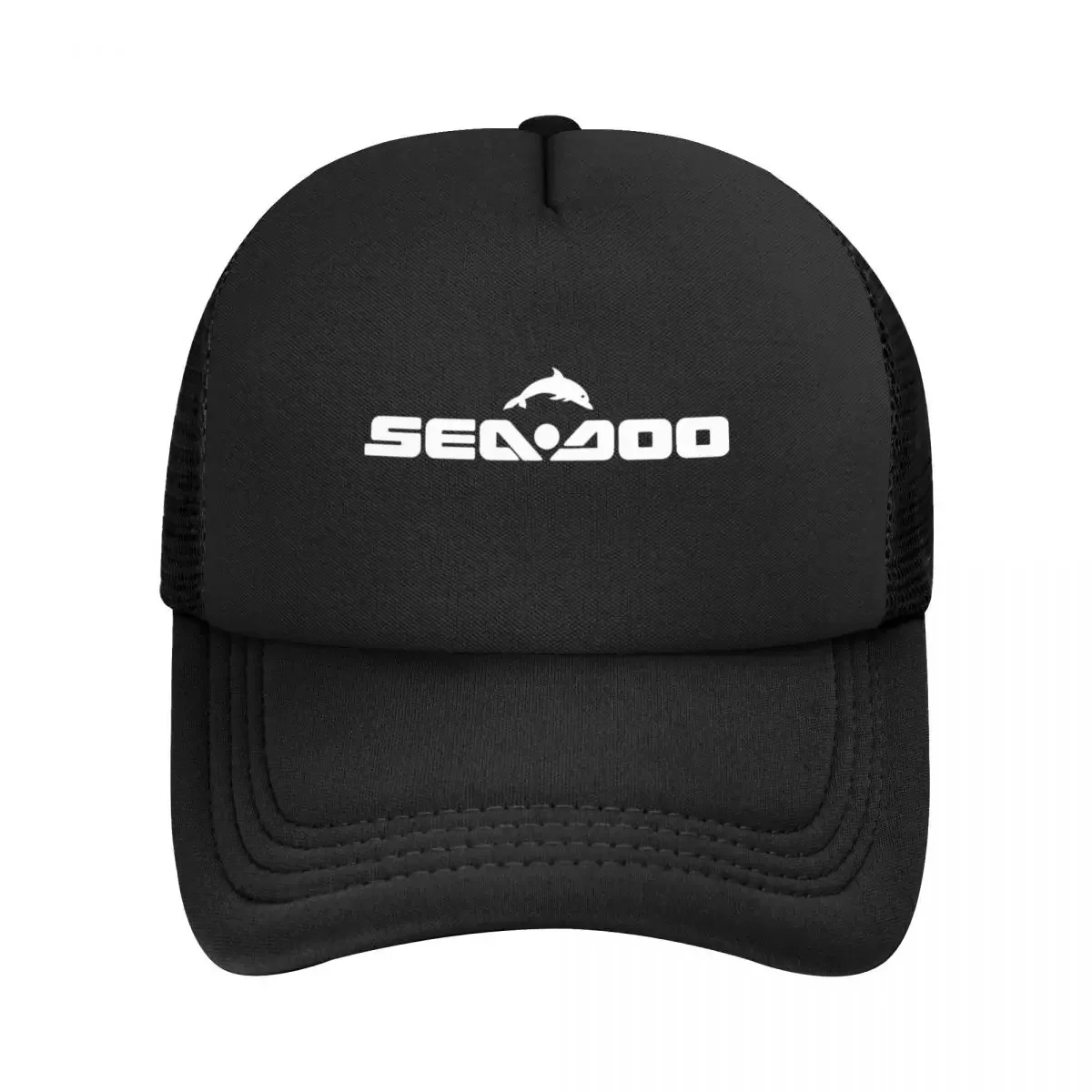 Seadoo Logo Trucker Hats Adult Sport Jetski Boats Hat Sun Hat Golf Hats Adjustable Polyester Mesh Baseball Cap Summer