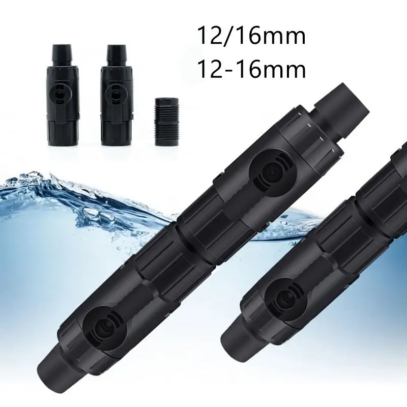 12/16mm Double Tap Quick Release Connector Aquarium Fish Tank Hose Pipe Valve Aquarium Filter Connector Pipe Separation Joint