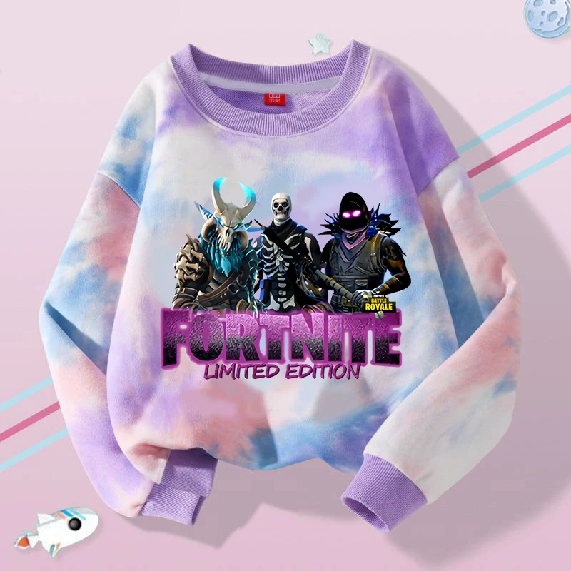 جديد Fortnite الأطفال بلوزات الكرتون لعبة شخصية مطبوعة هوديي الأولاد الخريف ملابس رياضية غير رسمية الشتاء الاطفال الملابس #1