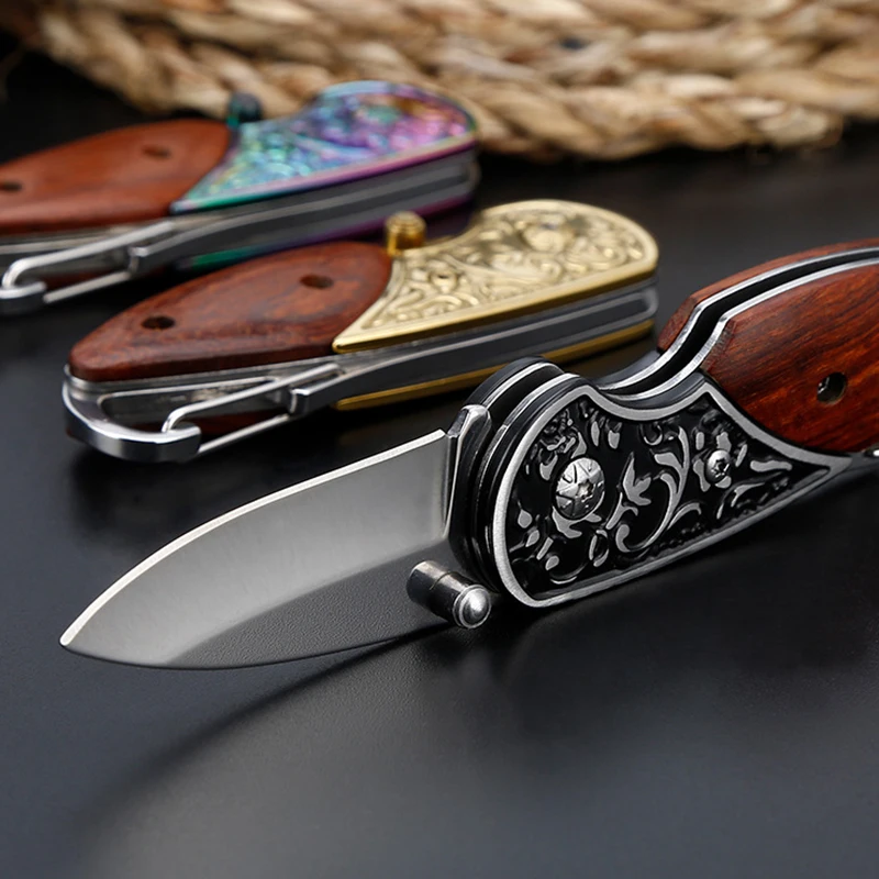 Folding Knife Portable Stainless Steel Knives Hunting Camping Blade High Hardness Survival Knife Pocket Outdoor Camping