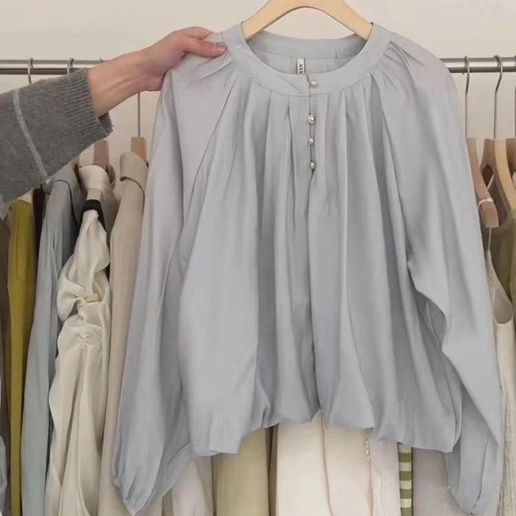 

plus Size Women's Casual Sun Protection Long Sleeve Shirt Autumn 2024 New Style Korean Loose Slimming Top Fashionable