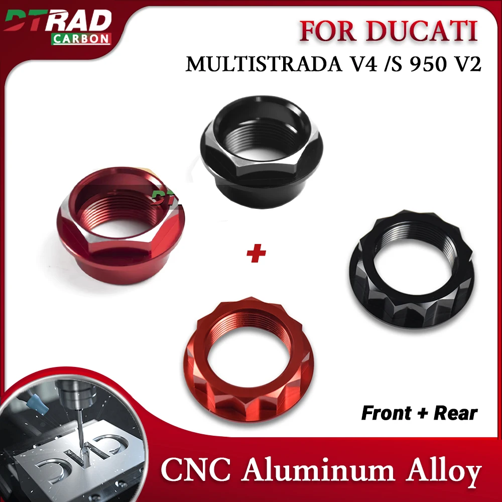 

Motorcycle CNC Front Rear Nuts Accessories New For Ducati MULTISTRADA V4/S/Rally 950/S 950 V2/S DESERTX 937 899/959 Panigale