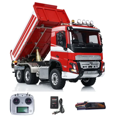 カスタマイズされた RTR 6x6 LESU RC メタル 1/14 油圧ダンプトラック 3 ウェイラジオコントロールダンプカー車モデル 3 スピードトランスミッションライトサウンド