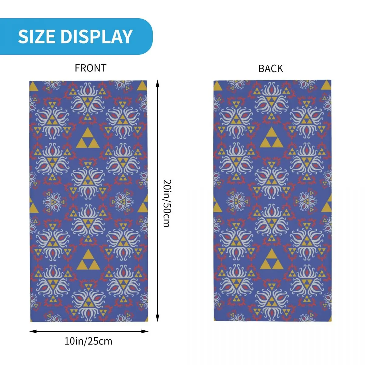 Custom Purple Zeldas Sheikah Eye Pattern Bandana Neck Warmer Women Men Winter Ski Tube Scarf Gaiter Video Gamer Face Cover