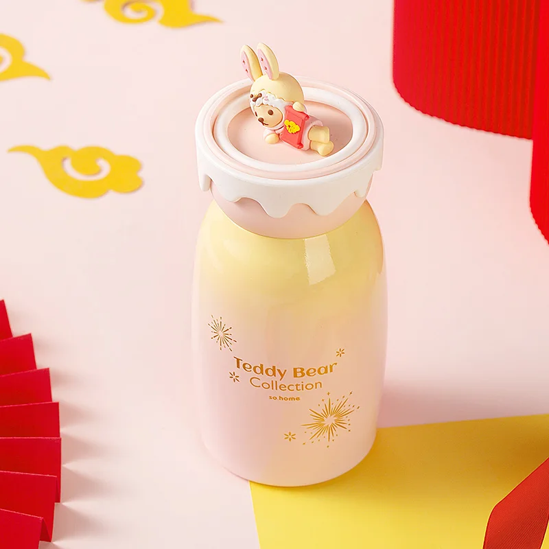 teddy-bear-new-year-rabbit-pink-healing-cute-pet-thermal-cup-sohome-cartoon-style-stainless-steel-water-bottle-without-tea-st