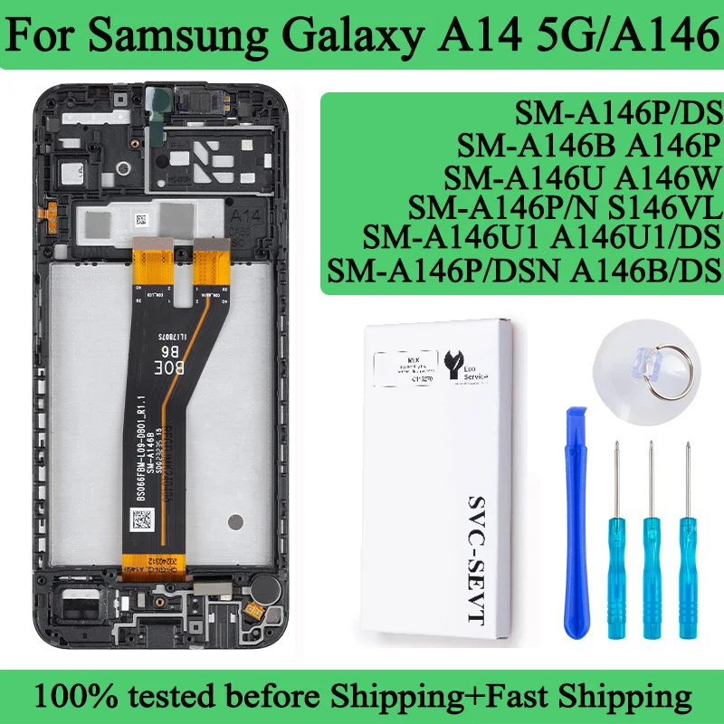 استبدال شاشة لمس Samsung Galaxy A14 5G بمواصفات عالية: تقييم شامل لوحدة الشاشة A14962C