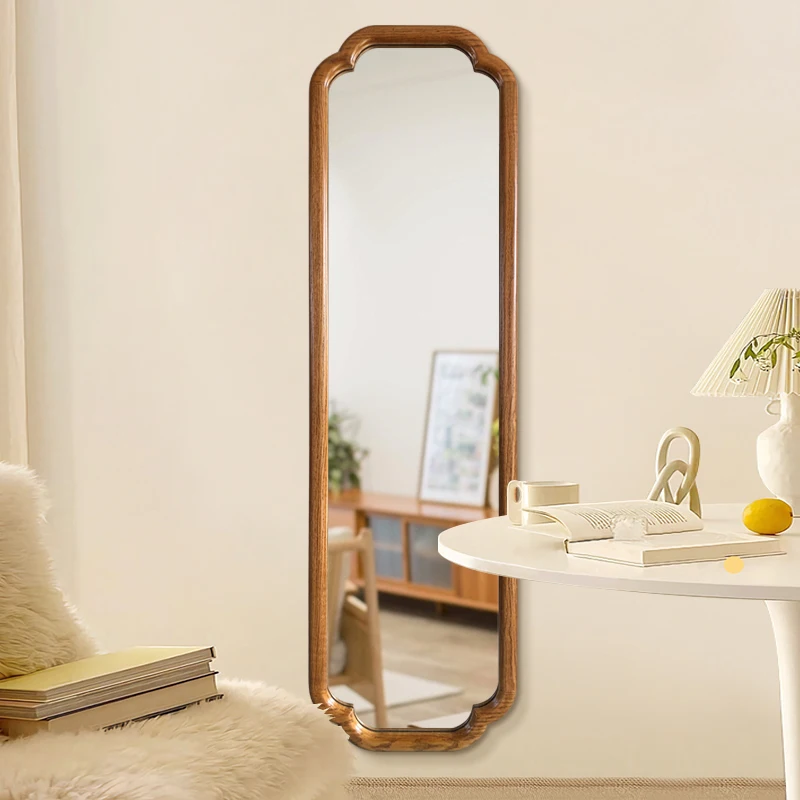 Bathroom Wall Mirror desk mirror Rectangle Elegant Full Body Length Large Mirror Quality Wavy Adhesive Espelho Home Decor Luxury