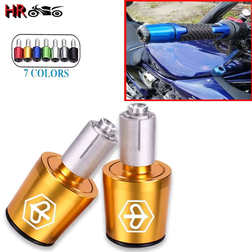 

2PCS For PIAGGIO Liberty125 MP3 500 Medley Beverly 300 ZIP50 Motorcycle CNC Handle Bar Handlebar Grips Cap End handle Plugs