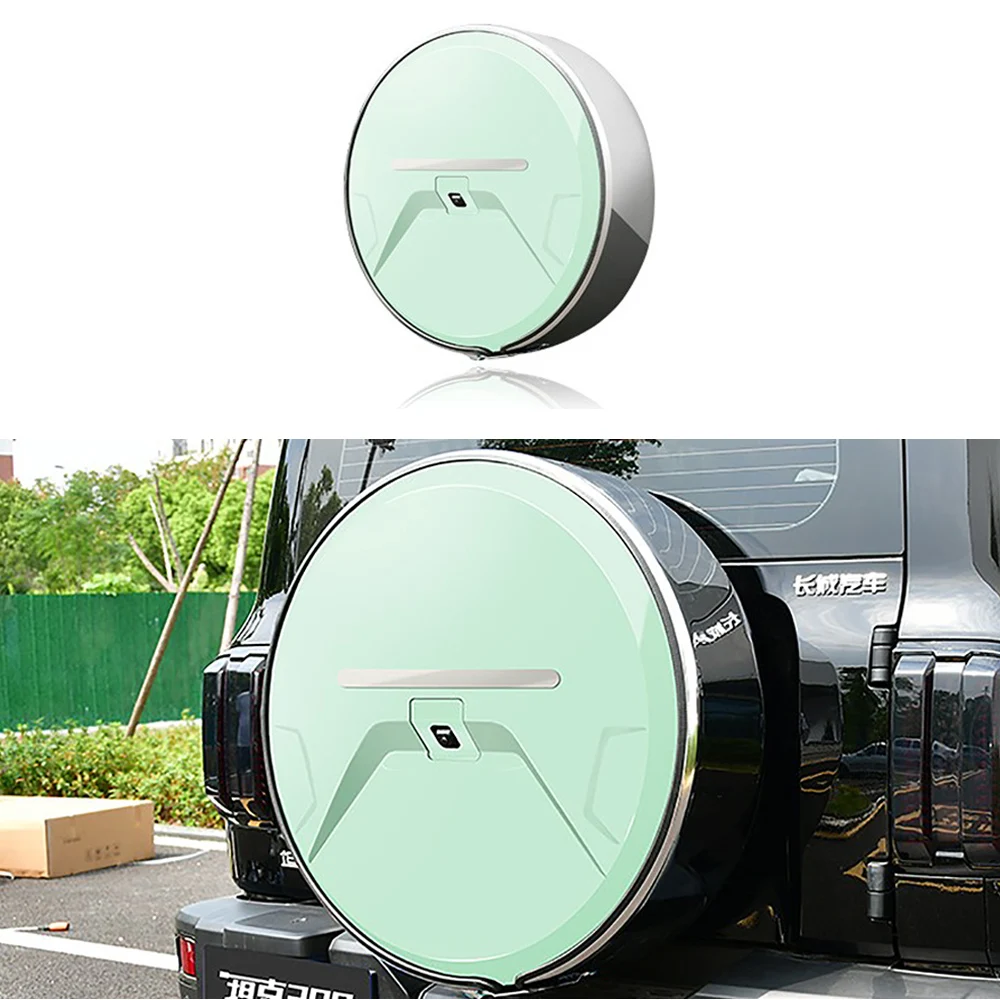 

Для Tank 300 2021-2024 автомобильный Стайлинг, чехол для запасного колеса из нержавеющей стали, оснащенный корпусом шин, аксессуары для внешнего украшения