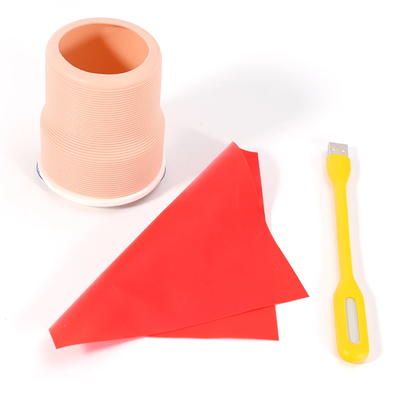 

1pc Wound Model Surgical Suture Knotting Practice Silicone Module Oral Suture Practice Skin Training Model