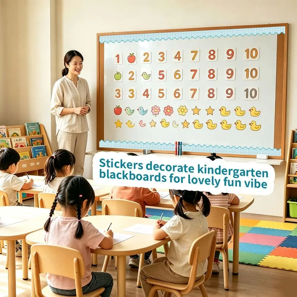 New Ocean/Sheep Bulletin Board Border 10m/Roll Cuttable Classroom Border Trim Scalloped Edge Border Trim Roll Classroom Decor