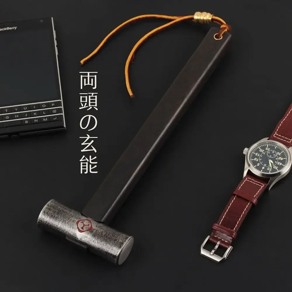 All is Hammer S55 Carbon Steel Japanese Gennou Hammer 280g Mallet Gavel Ebony Wood Handle Hand Tools
