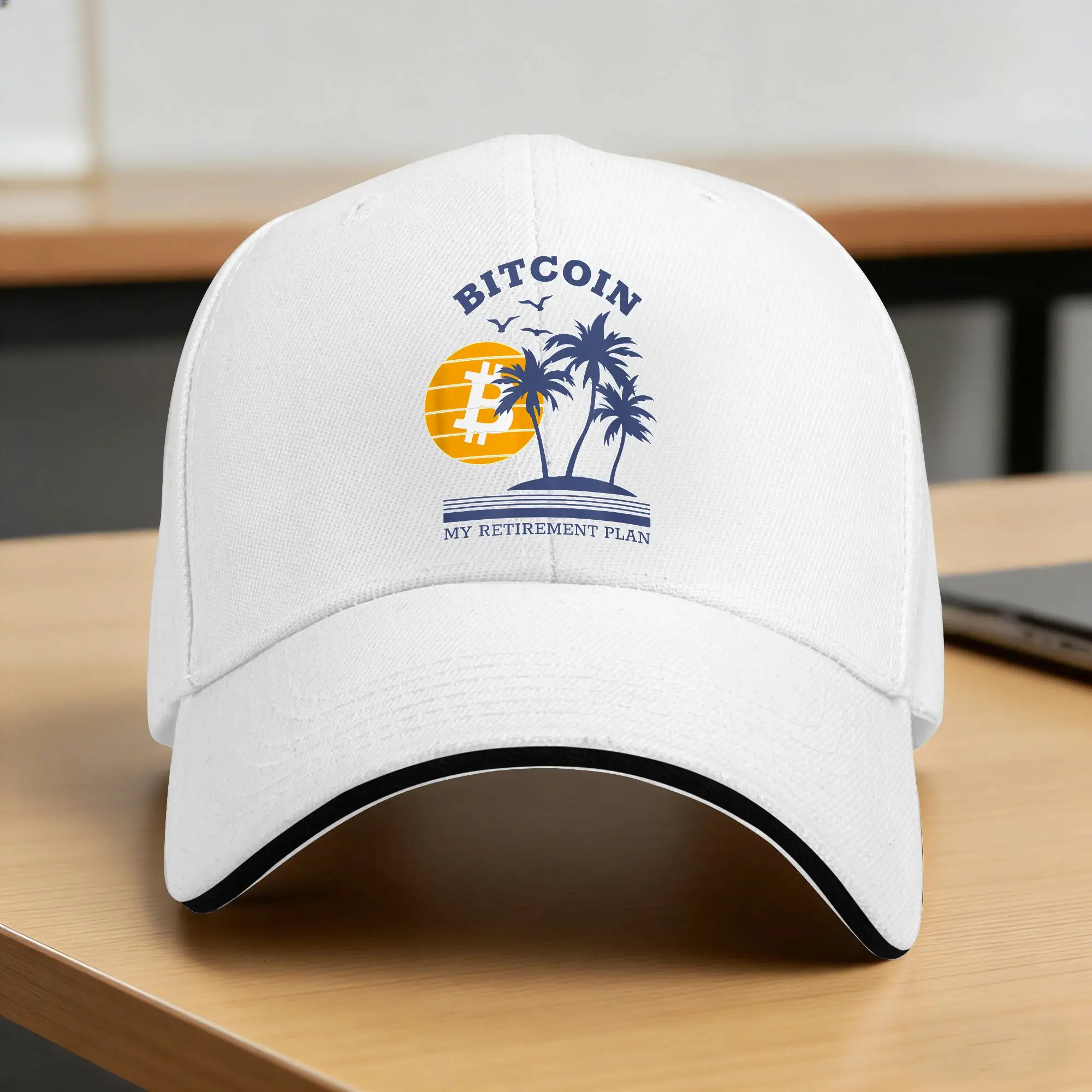 Bitcoin My Retirement Plan Casual Baseball Cap Spring  Trucker Hat Sun-Proof Hip Hop Hats Unisex Men Fashion Baseball Caps