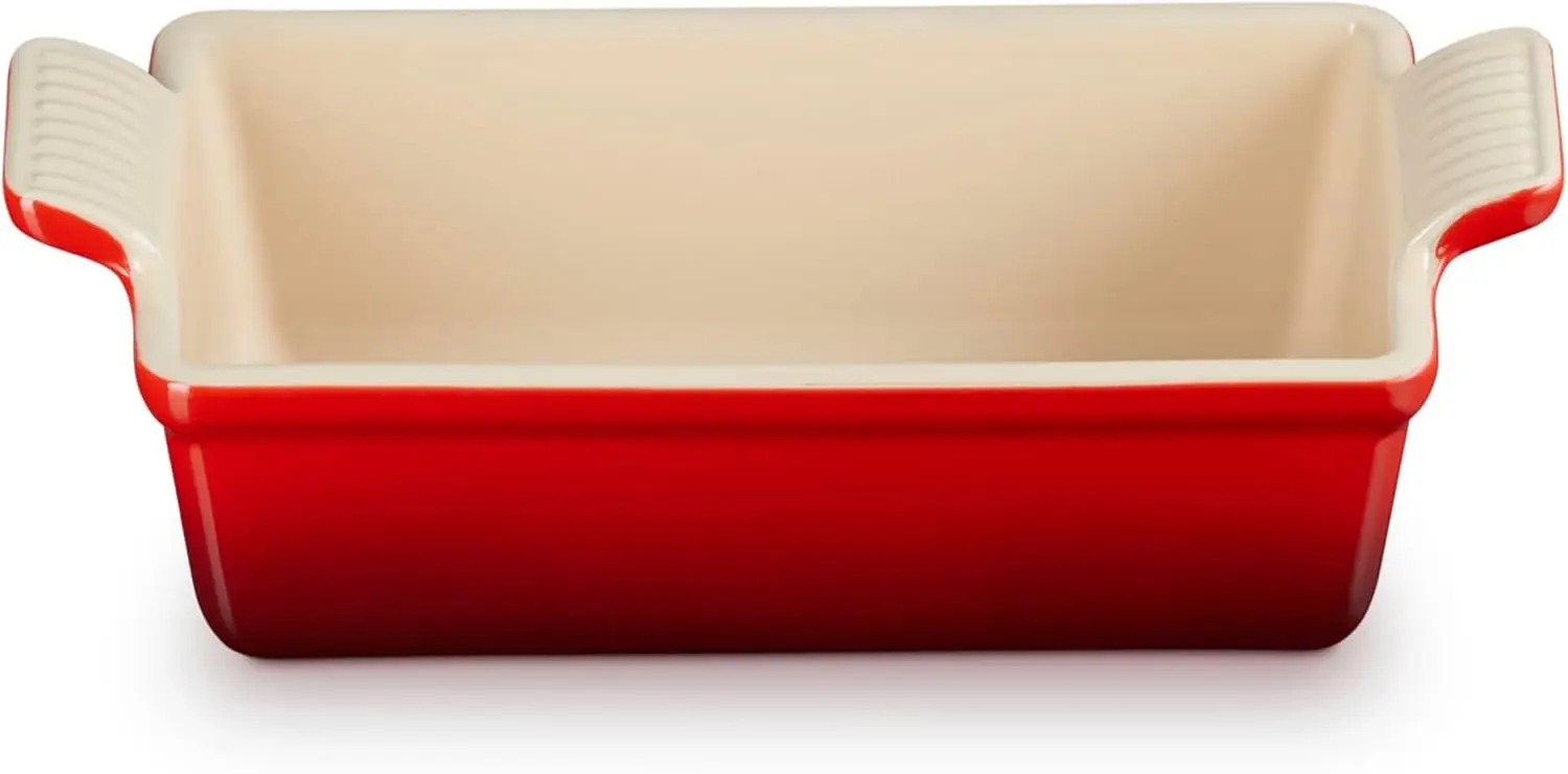 

Ceramic Loaf Pan 9x5x3 Inch, 1.5 Quart, Red - Even Baking & Easy Clean