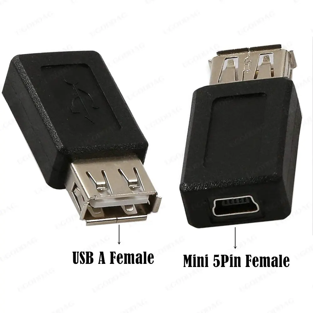 Usb 2.0 Type A Male & Female Micro Usb & Mini Usb 5Pin Vrouwelijke Adapter Plug Converter Usb 2.0 naar Mini Usb Micro Usb Connector