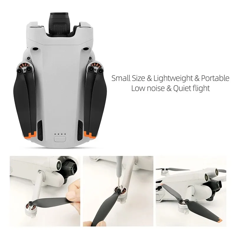 Hélices de repuesto 6030F, accesorios de bajo ruido, ventiladores de ala, repuestos adecuados para Dron de carreras de control remoto, accesorios DJI Mini 4 Pro, 8 Uds.