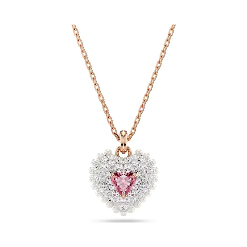 2026 Nieuwe Trend Luxe Kristal Sets Charm Roze Hart Groene Schelp Hanger Kristal Mode Dames Kettingen Armband Ring Oorbellen