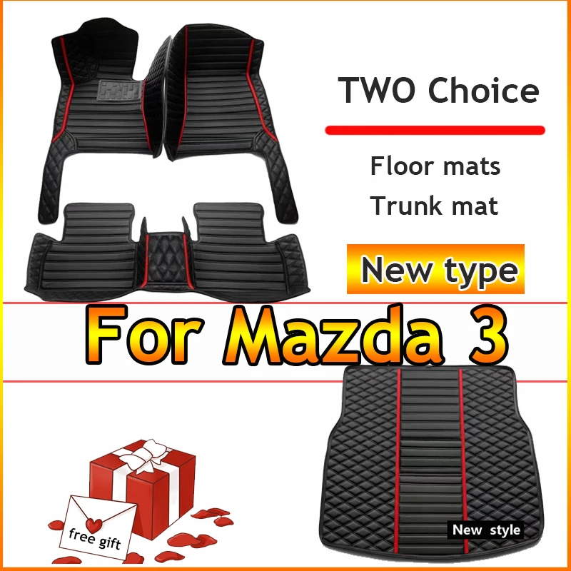 Car Floor Mats For Mazda 3 Axela Sedan 2022 2021 2020 Carpets Parts Protector Auto Interior Accessories Rugs Foot Pads Covers