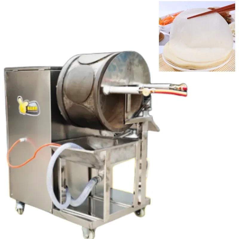 Automatic Gas Pancake Machine Roast Duck Round Cake Machine Spring Roll Wrapper Round Flat Crepe and Pancake Cake Machine
