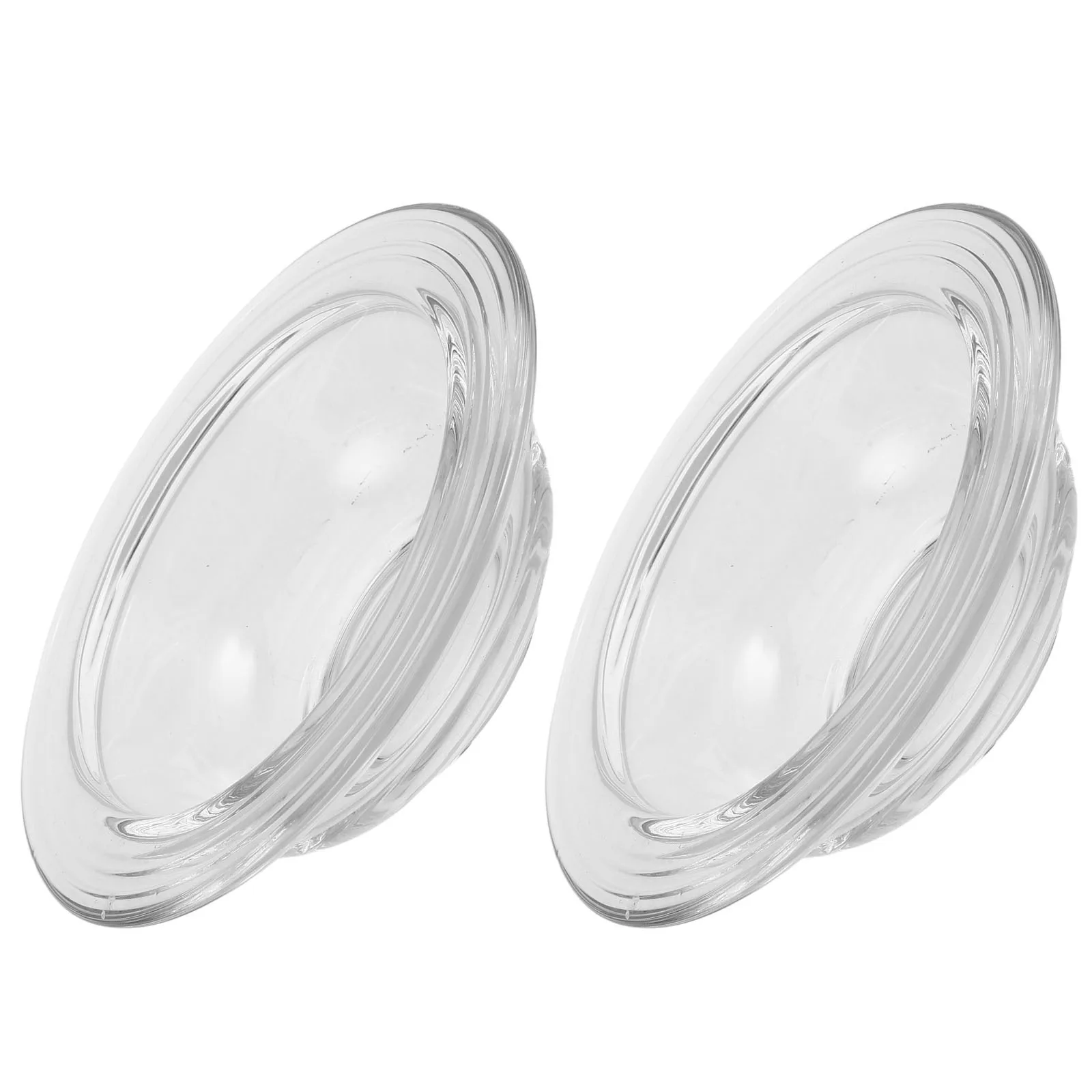 

2Pcs Wax Melt Warmer Dish Replacement 9.5cm Transparent Glass Plate Heat Resistant Wax Melt Tray for Home and Office