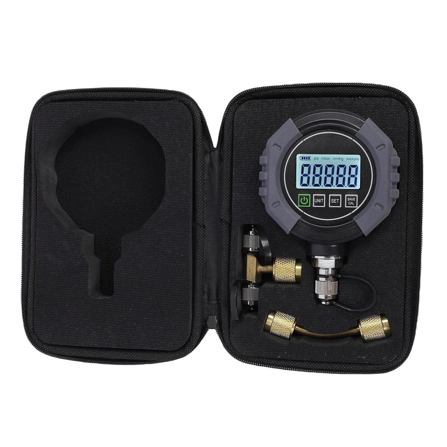 HVAC Micron Vacuum Valve Refrigerant Digital Gauge with 1 Micron Resolution and 0-19000 Micron Range in stock