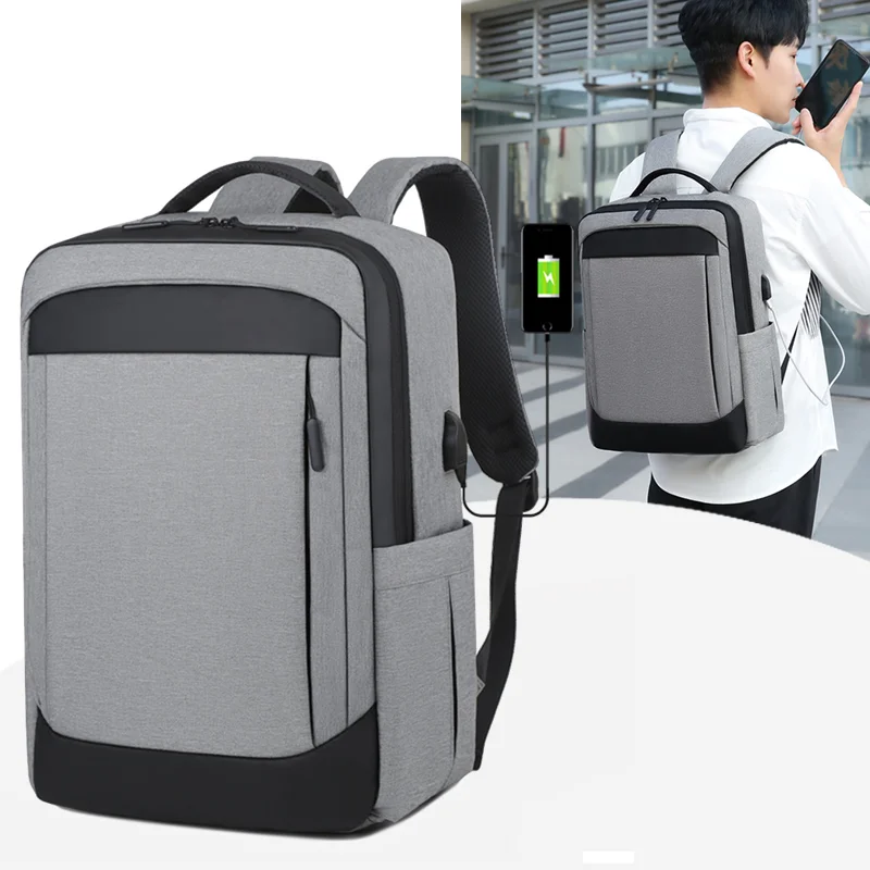 Business-Laptop-Rucksack, Reiserucksack mit großer Kapazität und USB-Ladeanschluss, ideal für tägliche Pendler, Arbeit und Geschäftsreisen