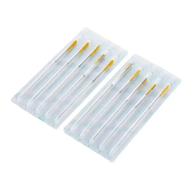 100 Pcs Sterile Acupuncture Needle AWN Acupotomy Metal Pipe Handle Single Use Needle Scalpel Beauty