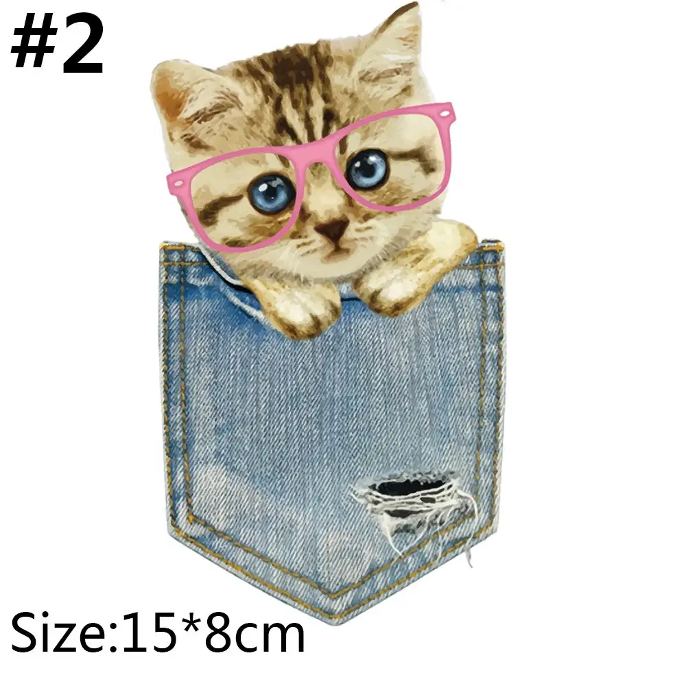 

Прессовая моющаяся одежда, платья, железные аппликации, нашивки с изображением кошек, сделай сам, печать, теплопередающие наклейки