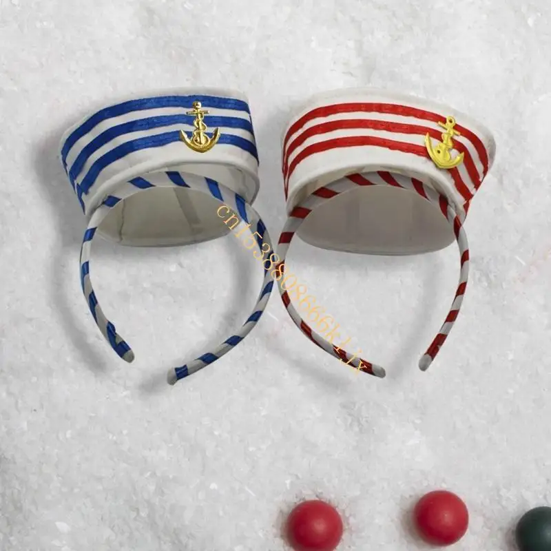 

Для креативной моряки яхт шляпа форма для волос Hoop Hoop Xmas Performance Headsiece Festival Party Costum