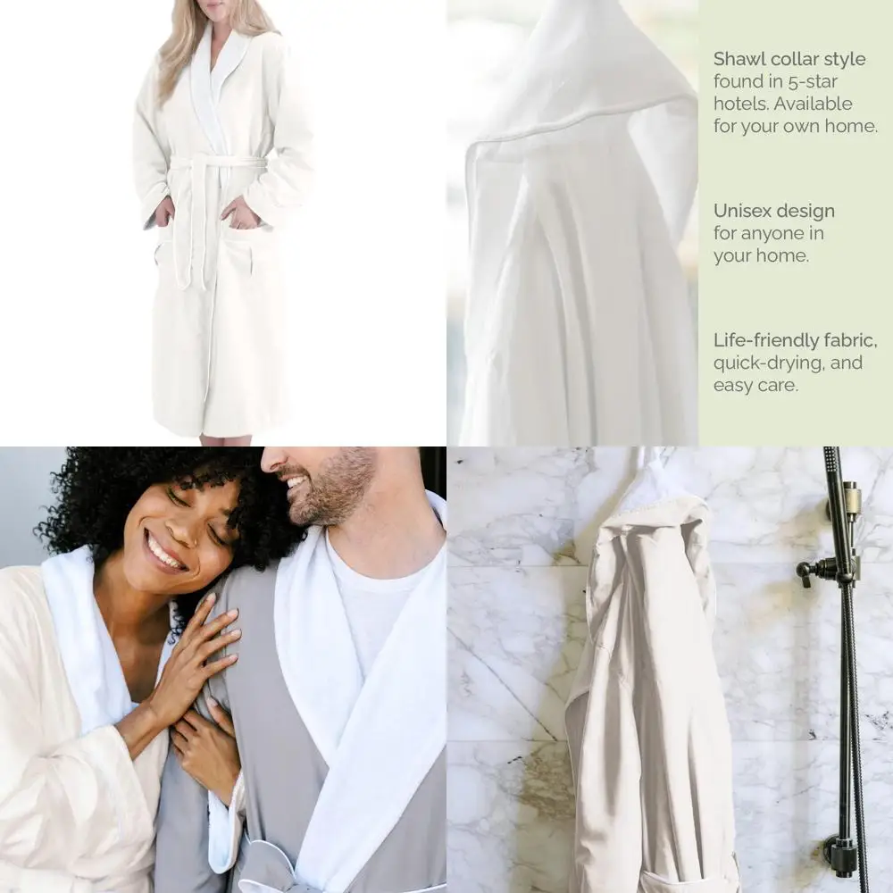 

Unisex Classic-Sized Plush Bathrobes for Comfort and Style - Ideal for Relaxation at Home