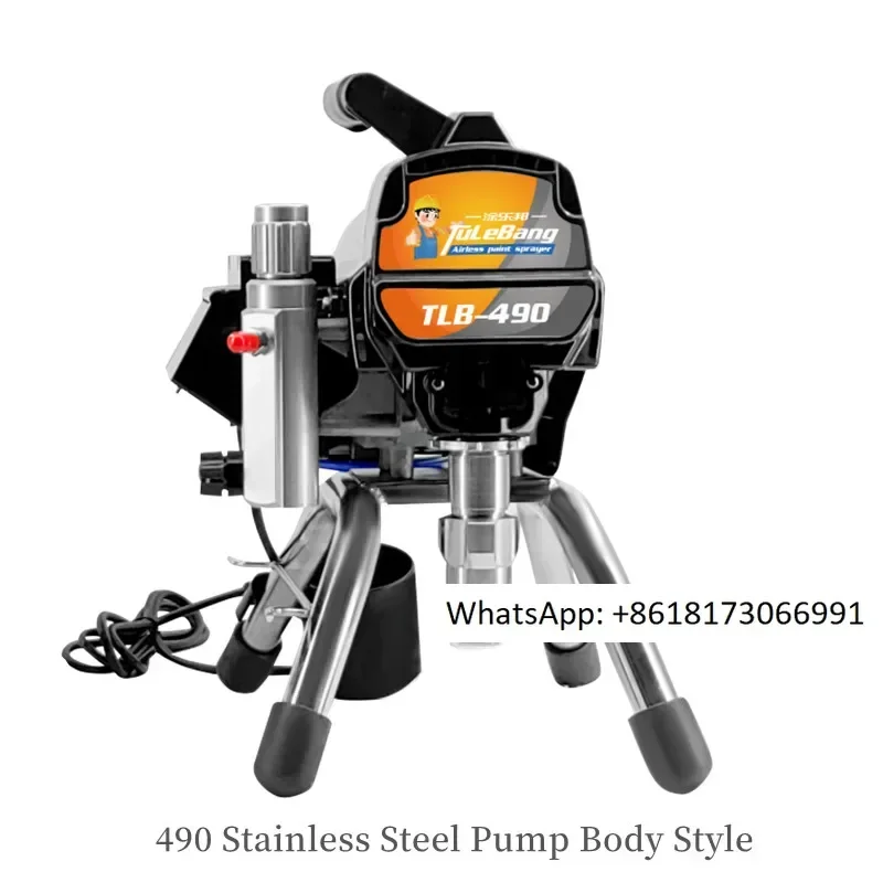 Electric high-pressure airless spraying machine 490 household wall atomization 1000W power 220-240V 50-60Hz