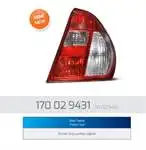 Store code: 17029431 for STOP lamp right CLIO SYMBOL 00 08