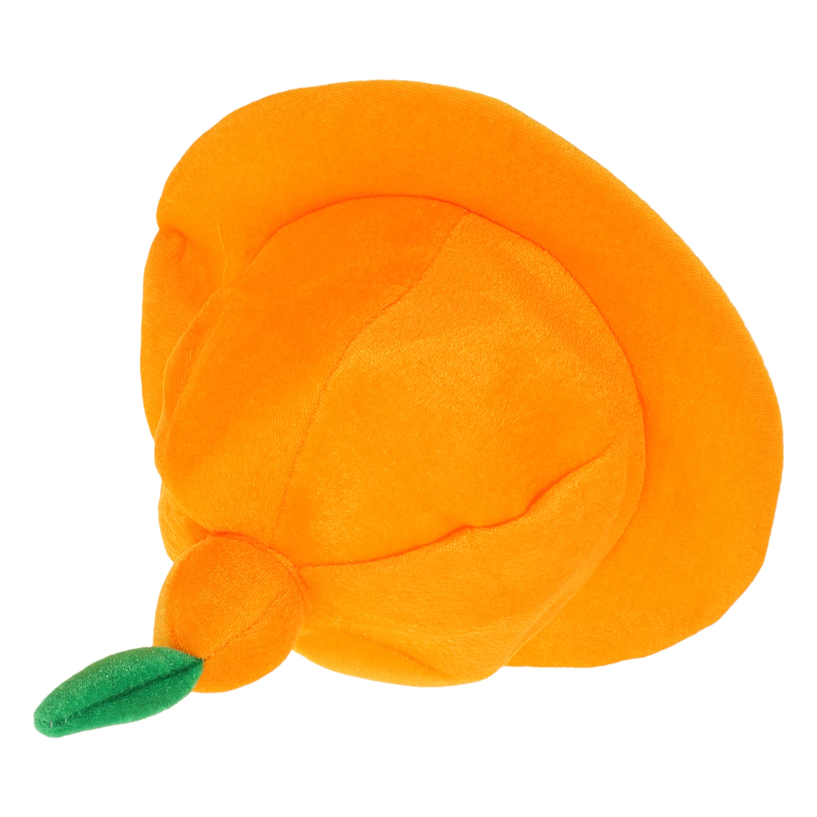 

Headwear Orange Shaped Hat Funny Fruit Costume Accessory For Halloween Carnival Cosplay Photo Props Lightweight