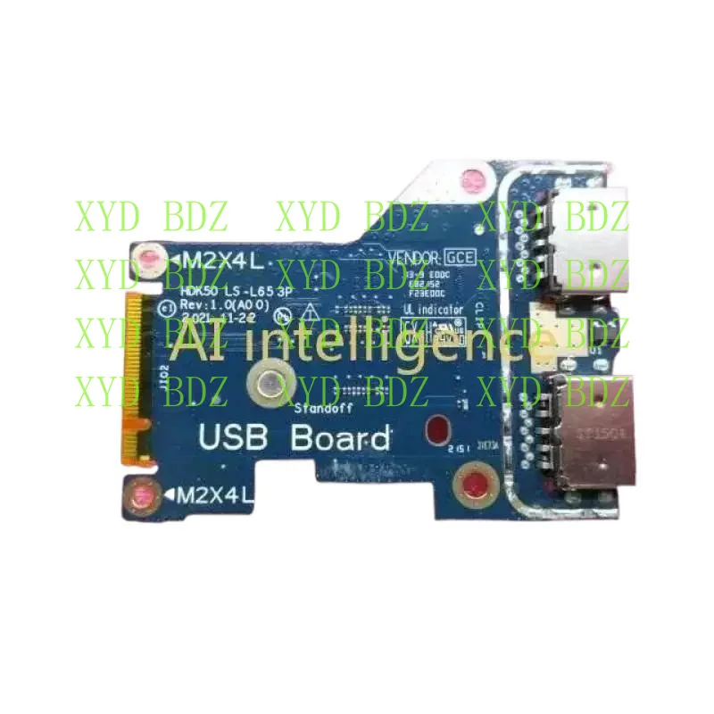 

Оригинальная плата ввода-вывода USB для DELL G15 5520 5521, 42C4H 042C4H LS-L653P CDB