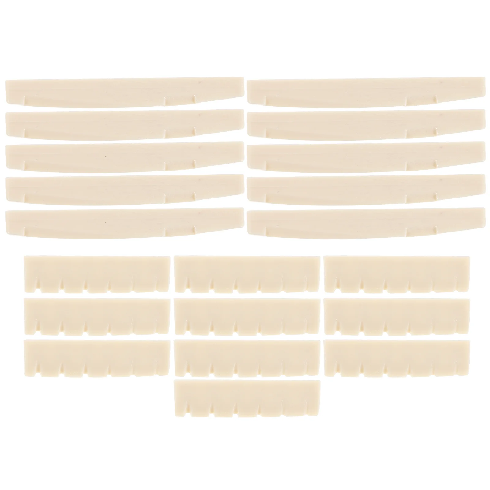 

10Pairs Acoustic Guitar Nut Saddle Set 6 String Maintenance Repair Parts Plastic Accessories for Beginners Professionals