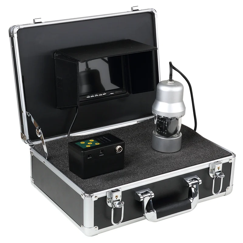 

Factory FishFinder 18 White Lights Waterproof 7Inch Screen Underwater Fishing Camra 50M Cable Underwater Camra System