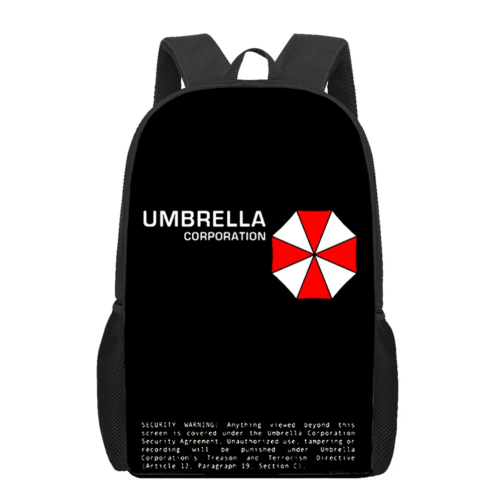 Umbrella Corporation Men Backpack Kids Boys Backpacks School Bags for Teenage Daily Bagpack Book Bag Packs Bookbag