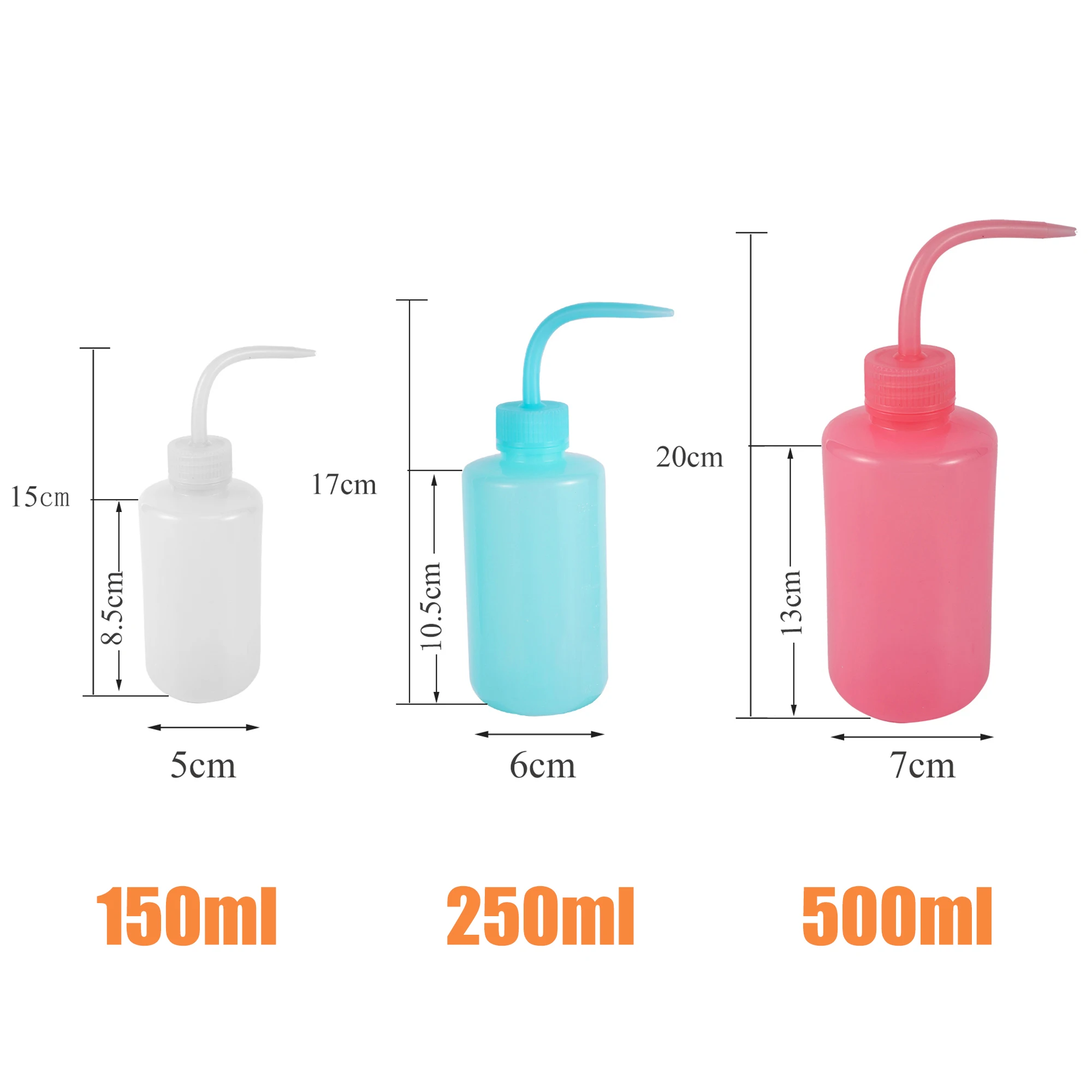 150/250/500ML Squeezable Liquid Dropper Bottle Plants Watering Can Plastic Fertilizer Refillable Bottles Gardening Supplies