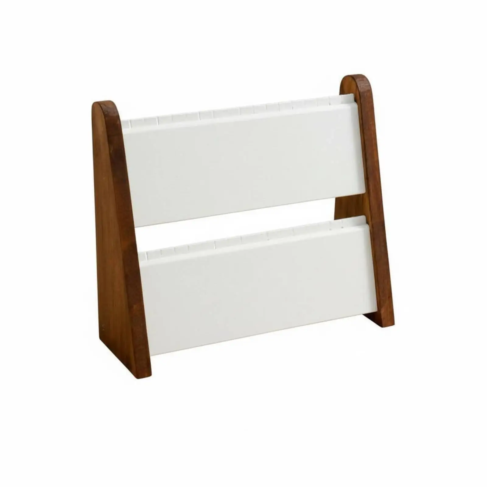 Wooden Pendant Display Stand Necklace Organizer Jewelry Rack Holder with Anti Scratch Lining for Boutique