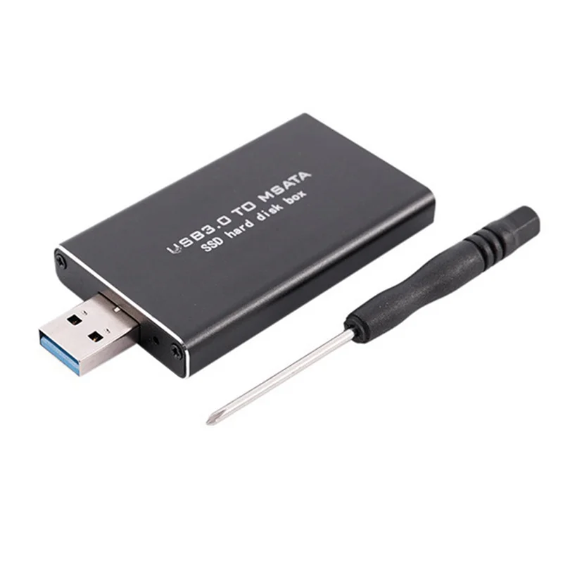 MSATA to USB USB 3.0 to MSATA SSD Enclosure USB3.0 to MSATA Case Hard Disk Adapter M2 SSD External HDD Box HDD Case