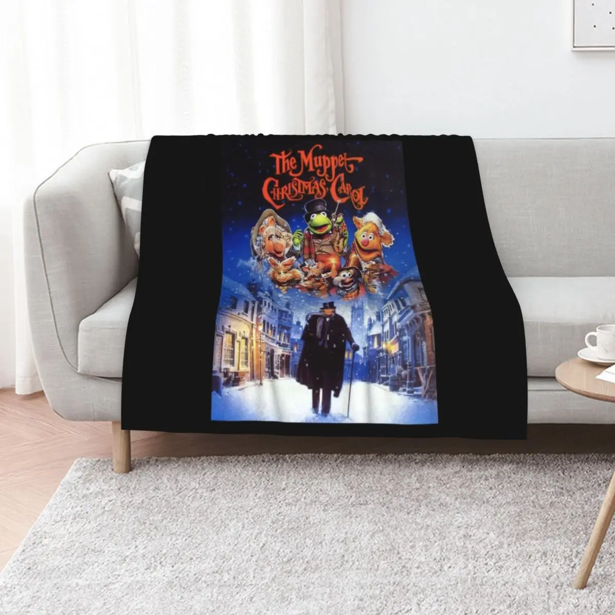 The Muppet Christmas Vitnage Throw Blanket Soft Comfort Blanket for Reading Watching TV