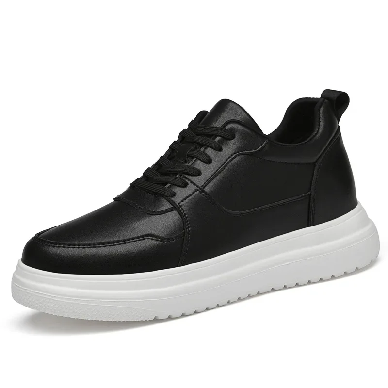 Fashion Men Elevator Height Increase Shoes Sneakers Shoes for Men 10cm Sports Casual Invisible Inner Heightening 8cm White Shoes