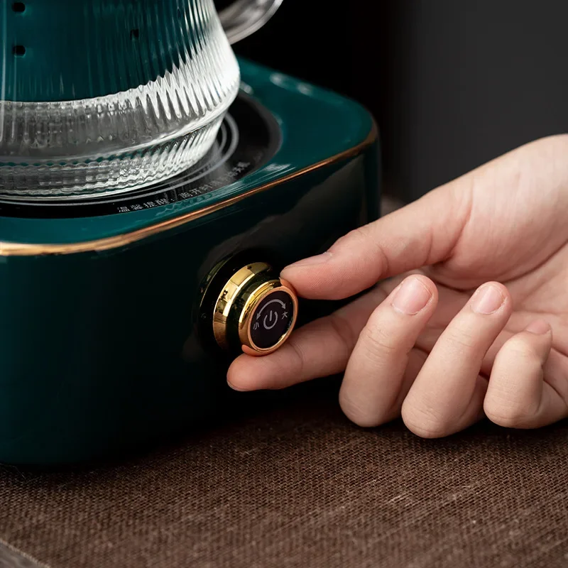 เตาไฟฟ้าเซรามิคหม้อหุงข้าวชุด Home Office ทำอาหารกาน้ำชาแก้วทนความร้อนหม้อกาน้ำชาเครื่องทำความร้อน